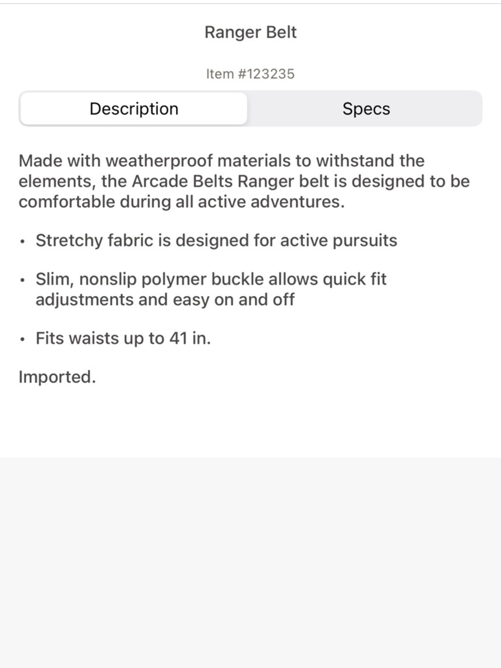 Arcade Ranger Belt - Picture 2 of 3